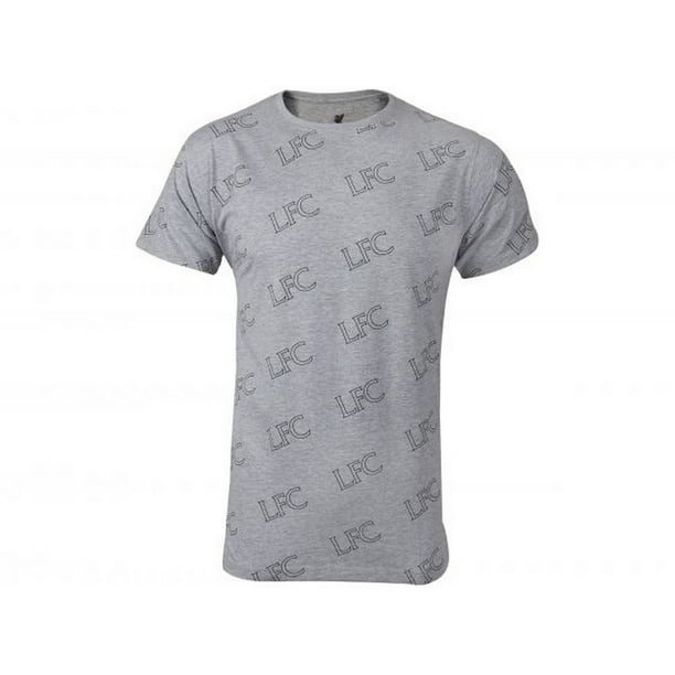 Liverpool FC Camiseta Logo Repetido para Hombre Gris Bodega Aurrera en linea