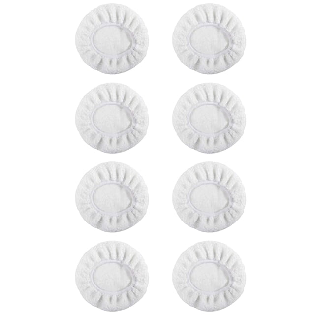 AKEGAMN 8Pack Car Polisher Pad Bonnet (5 To 6 Inches) Soft Microfiber Polishing Bonnet Buffing Pad Cover