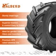thumbnail image 4 of HALBERD 4PR 24x12.00-12 Lawn Mower Tires Super Lug Tractor Tires Great Traction for Garden Tractors Riding Mower Excavators Set of 2, 4 of 5