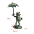 thumbnail image 4 of Estatua de de rana, decoración de jardín, adorno de césped, estatua de rana para patio, patio, césped, adorno de decoración al shamjiam estatuas de rana, 4 of 7
