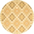 thumbnail image 1 of Ahgly Company Indoor Round Southwestern Brown Country Area Rugs, 5' Round, 1 of 4