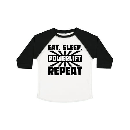 

Inktastic Eat Sleep Power Lift Repeat Gift Toddler Boy or Toddler Girl T-Shirt
