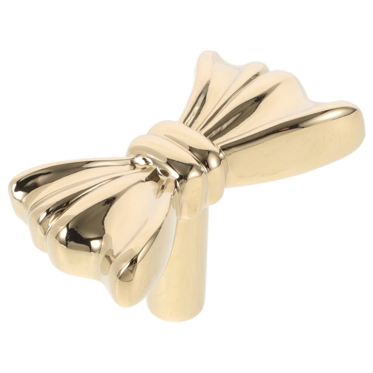 OUNONA Brass Bow Dresser Knobs Bow Shapes Drawer Knobs Door Pulls Handles  Cabinet Knobs For Closet Drawer Dresser Wardrobe Cupboard Golden -  Walmart.com