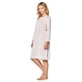 thumbnail image 2 of Casual Nights Women's Pointelle Pintucked Long Sleeve Nightgown, 2 of 2