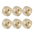 thumbnail image 3 of 6 Pcs Decorative Napkin Ring Handmade Round Shape Metal Napkin Holder Wedding Party Dinner Table Decor (Golden), 3 of 8