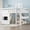White, variant on Harper & Bright Designs Twin Size Loft Bed with Chalkboard and Built-in Bookshelf, Wood Loft Bed Frame with Ladder and Guardrails for Boys and Girls, White