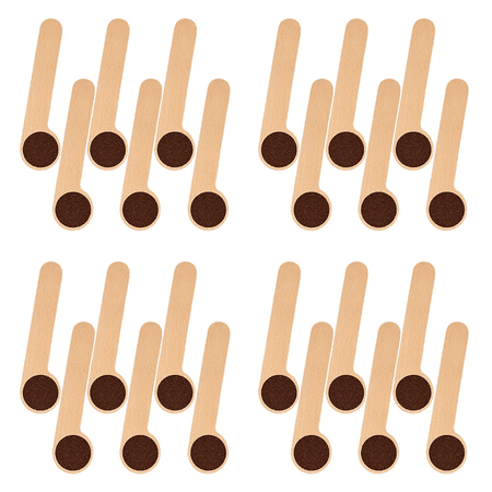 

24 Pcs Wooden Coffee Scoop and Bag Clip Tablespoon Measuring Scoop Coffee Bags Sealer for Ground Beans Coffee Beans Tea