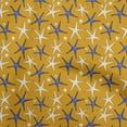 thumbnail image 1 of oneOone Cotton Flex Gamboge Yellow Fabric Starfish Craft Projects Decor Fabric Printed By The Yard 40 Inch Wide-KO, 1 of 1