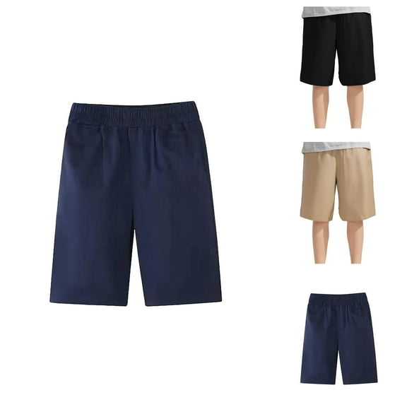 Shorts for Boys Boys Pants Boy's Summer Thin Style Elastic Waistband Pull On Jogger Shorts With Pocket Casual School Pants And Shorts