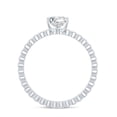 thumbnail image 3 of Rosec Jewels Princess Cut Diamond Engagement Ring (5 mm, Ef-Vs Quality) Certified Lab Diamond Square Ring, 925 Sterling Silver, US 4.00, 3 of 9