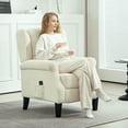 thumbnail image 2 of HOMCOM Fauteuil Inclinable de Massage, Canapé Inclinable avec Repose-Pieds, Crème, 2 of 10