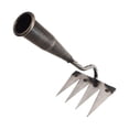thumbnail image 4 of Colaxi Garden Hoe Garden Hand Rake Manganese Steel Sturdy Agricultural Weeding Rake Weeding Tool for Planting Farm Loosening Digging 4 Tines, 4 of 8