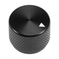 thumbnail image 3 of 20x15.5mm Aluminium Alloy Potentiometer Rotary Knob for 6mm Dia Hole Black, 3 of 4