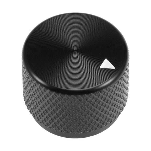 20x15.5mm Aluminium Alloy Potentiometer Rotary Knob for 6mm Dia Hole Black