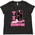 thumbnail image 3 of Inktastic Houston Texas Cowgirl Women's Plus Size T-Shirt, 3 of 5