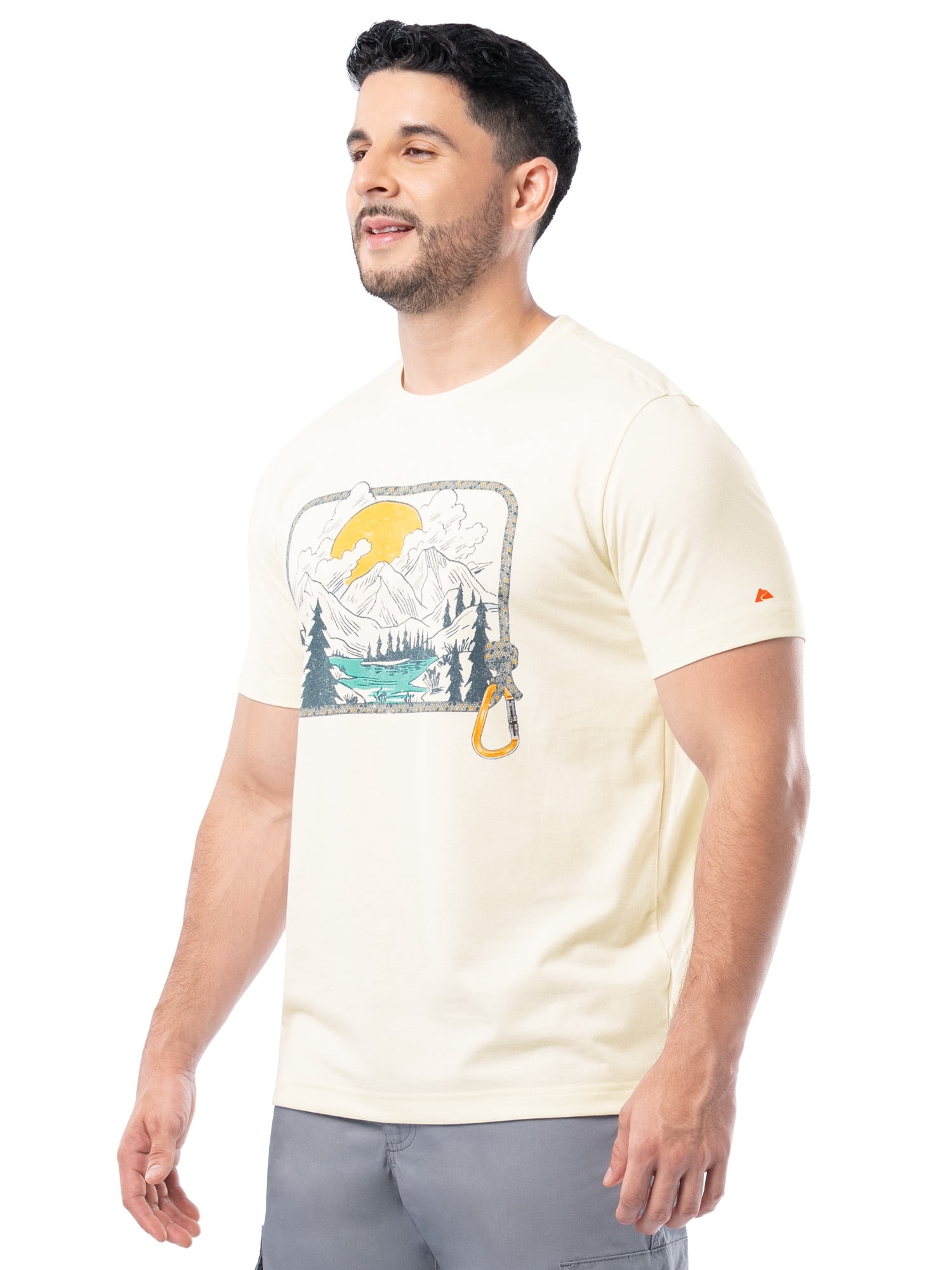 Ozark Trail Men's Active Graphic Tee with Short Sleeves, Sizes S-3XL