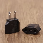 2Pcs European US AU EU US To EU/EU To US Plug Adapter Euro Travel Power Adapter Plug Outlet Converter Socket