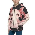 thumbnail image 2 of Sikiie Cute Axolotl Sakura Blossoms Zip Up Hoodie Teenage, hoodies for Teenage, Zipper Sweatshirt Jacket for Daily, Traveling-Medium, 2 of 6