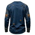 thumbnail image 4 of Broave Men Vintage Dark Halloween Graphic Crewneck Long Sleeve Shirt, Skeleton Tombstone Pumpkin Bat Print Casual Pullover Top, Gothic Bones Halloween Outfit for Men, 4 of 8
