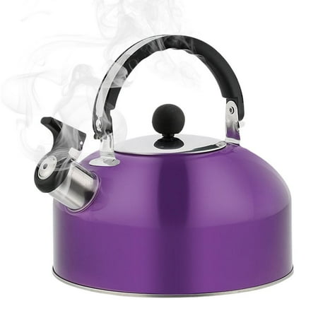 

Fovolat Whistling Kettle Teapot 1.8L Durable Stainless Steel Whistling Camping Bottle Lightweight Pot for Trips Hiking Cooking Coffee Iced Tea Maker Boiling Kettle for Kitchen Restaurant charitable