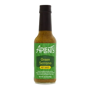 2X - Aplenty Green Serrano Hot Sauce, 10.8 Oz