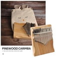 thumbnail image 1 of Instrumento Musical de madera de pino Kalimba de 17 teclas Piano de dedo pulgar para chico principiante FLhrweasw Nuevo, 1 of 8