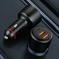 thumbnail image 2 of Car Charger 12-24 (V) Black Built-In Management Chip Car Charger Usb/Type-C, 2 of 8