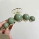 thumbnail image 2 of Hair Clips Large Green Pearl Hair Jaw Clips Non Slips Hair Claw Clips Elegant Big Pearl Hair Accessories for Women Acrylic Hair Crab Clips Strong Hold, 2 of 4