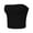 Black, variant on Women's Strapless Tube Top for Yoga and Casual Wear, Sleeveless Pullover Cami, Comfortable Summer Fitted Chest Wrap Top for Daily Outings and Home Lounging