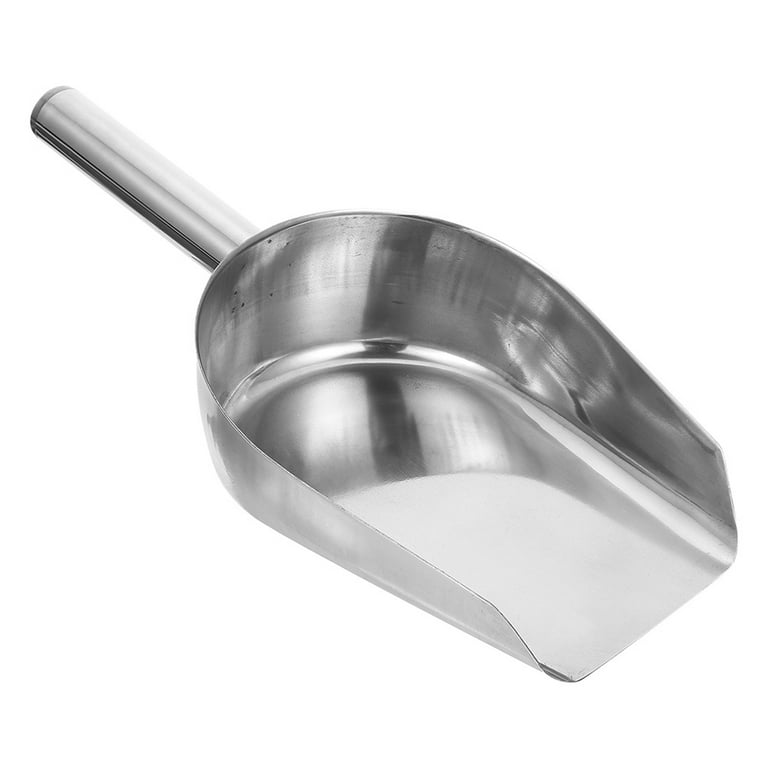 Ice Scoop Set of 2,Small Stainless Steel Scoops for Ice  Cube/Candy/Flour/Sugar, Metal Utility Scoops for Canisters, Baking, Kitchen  Pantry, Rust Free & Dishwasher Safe 