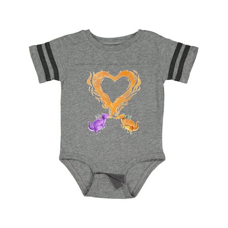 

Inktastic Fire Heart Dragons Gift Baby Boy or Baby Girl Bodysuit