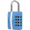 thumbnail image 1 of Grand Cadenas Robuste à 4 Chiffres - Réinitialisable - Bleu, 1 of 5