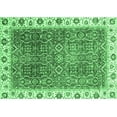 thumbnail image 1 of Ahgly Company Indoor Rectangle Abstract Emerald Green Modern Area Rugs, 7' x 9', 1 of 4
