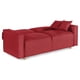 thumbnail image 5 of Sofá Cama Makora Abbot Rojo Lino Memory Foam Respaldo con Reclinable de 3 Posiciones, 5 of 8