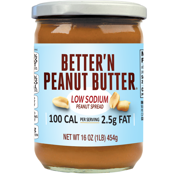 Better'n Peanut Butter Low Sodium 100 Calories, Lower Fat 16 oz