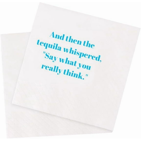 20pcs Funny Cocktail Napkins Funny Quotes Saying Disposable Paper Party Napkins 5 x 5 5"x5"