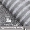 thumbnail image 4 of Stair Treads for Wooden Steps Non-Slip 28"X9" Soft Carpet Stair Treads Machine Washable Indoor Stair Runner for Kids Elders and Pets, 100% Polyester, 4pcs, Grey, 4 of 13