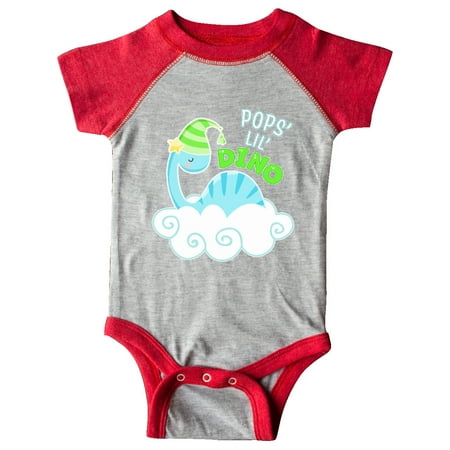 

Inktastic Pop s Lil Dino with Cute Blue Baby Dinosaur Gift Baby Boy or Baby Girl Bodysuit