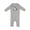 AC-Heather Grey, variant on Dabbing Unicorn Baby Romper Coveralls