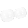 thumbnail image 1 of UPOUART 2pcs Creative Fish Bowl in Transparent Color Made of PET for Indoor Use and Desktop Ornament, 1 of 7