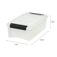 thumbnail image 6 of IRIS 6 Qt Stackable Plastic Storage Bins with Lids, Discreet- Pearl, 10Pk, 6 of 8