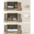 thumbnail image 5 of Cat Litter Box Enclosure, Litter Box Furniture Hidden, Indoor Cat House, End Table, 27.6 x 19.7 x 19.7 Inches, Heather Greige, 5 of 5