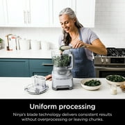Ninja Food Processor XL 12-Cup, Reversible Slicing & Shredding Disc, Dishwasher Safe, NF700 Cloud Silver