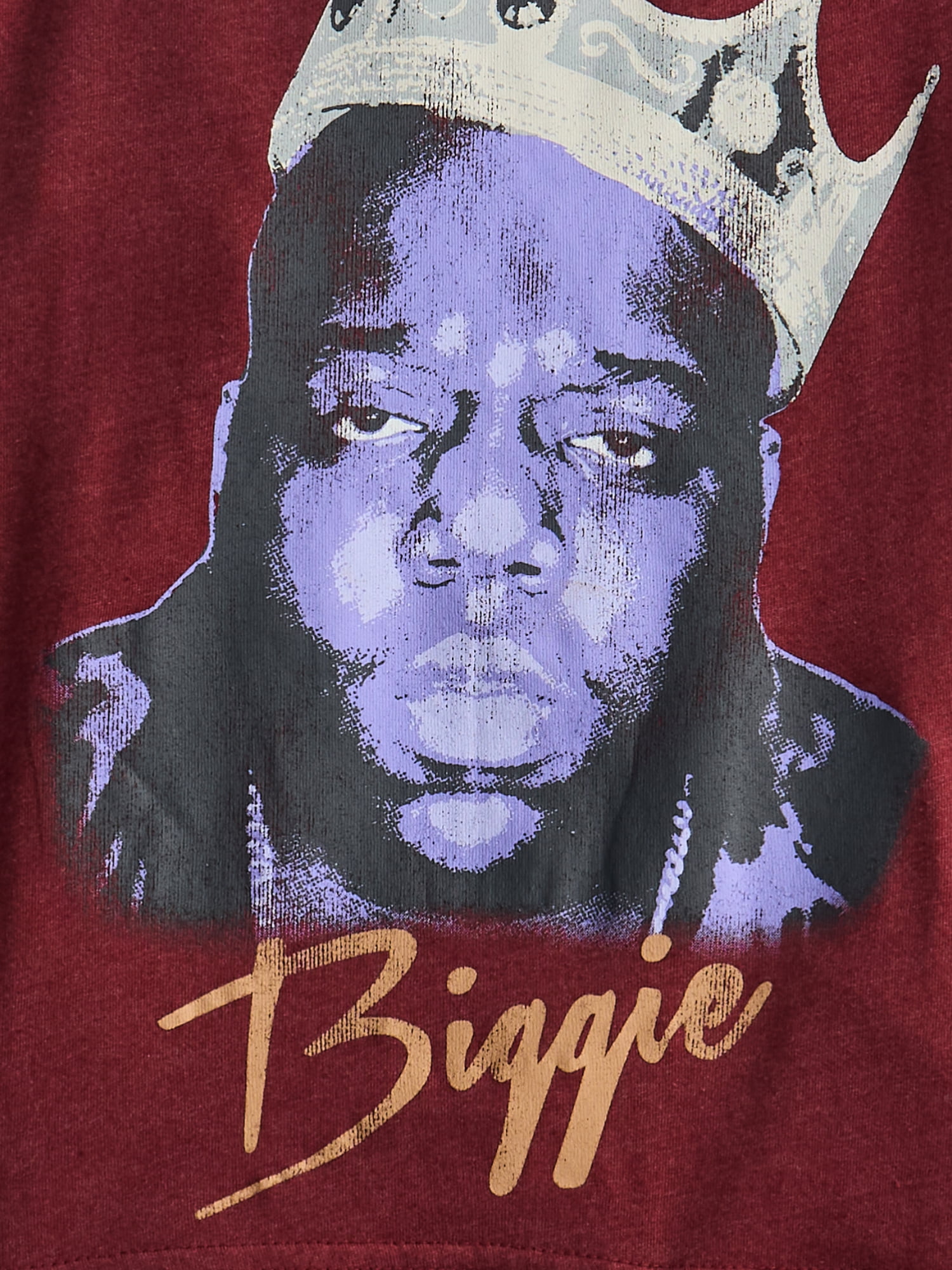 Biggie Notorious B.I.G. Boys' Front Back Graphic Tour Tee with Short Sleeves, Sizes 4-18