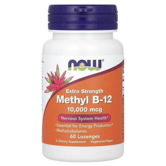 NOW Foods, Methyl B-12, Extra Strength, 10,000 mcg, 60 Lozenges