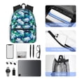 thumbnail image 4 of Disketp Blue Lotus Flower Mochila Ligera Clásica con Múltiples Bolsillos, Mochila Casual para Hombre y Mujer, Ideal para Escuela, Trabajo y Viajes, 4 of 6