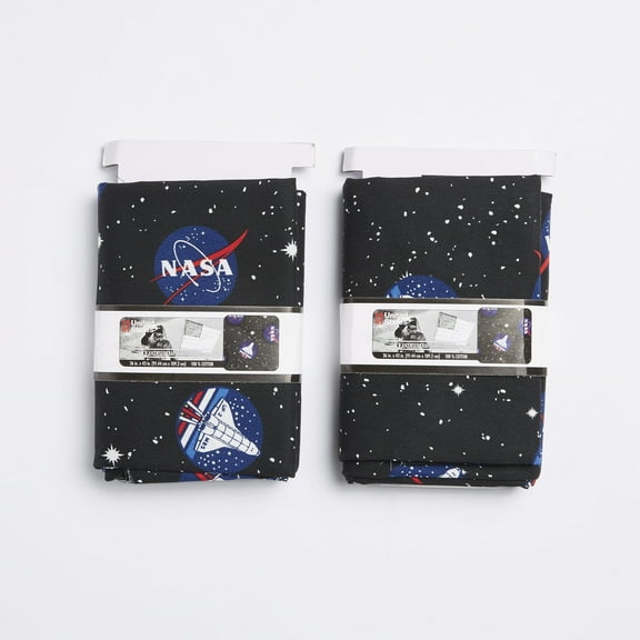 Nasa Space Shuttle Precut Cotton Fabric, 2-Pack,
