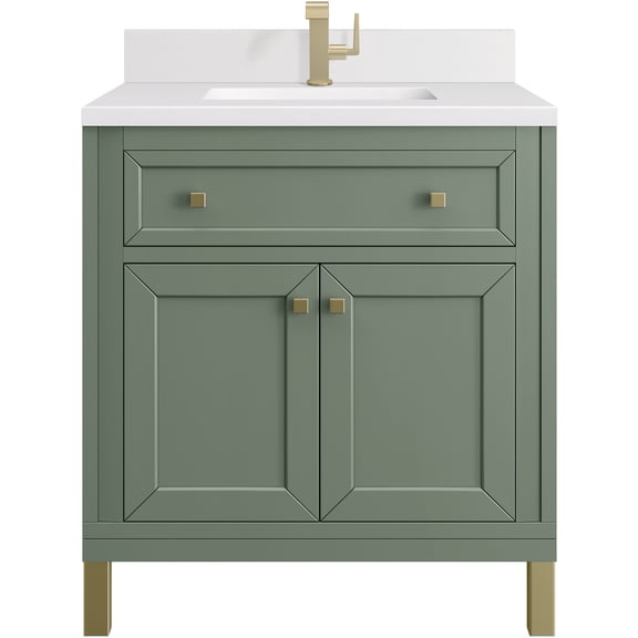 James Martin Vanities 503-V30-SC-1WZ Chicago 30" Free Standing Single Basin Vanity Set -