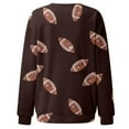 thumbnail image 6 of CAIXIA Football Sweatshirts for Women Breathable Quality Crew Neck Sweat Tops Long Sleeve Pullover Funny Graphic Sweater for Women Plus Size Fashion Fall Winter Clothes, 6 of 6