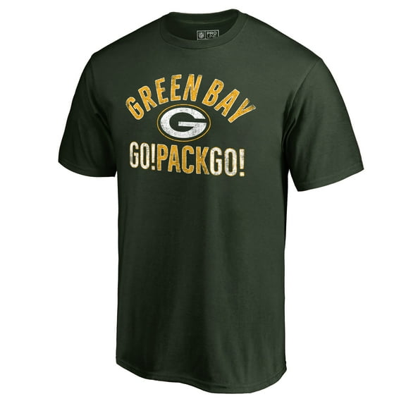 Men's Green Green Bay Packers Hometown Collection Go Pack Go T-Shirt